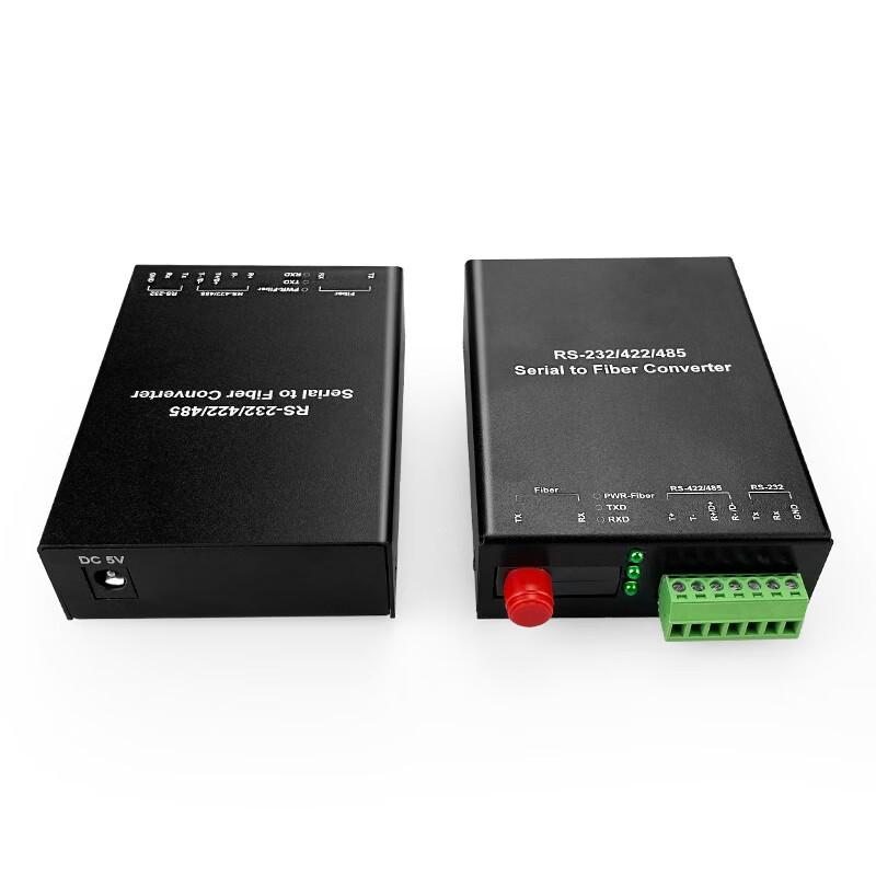 Industrial Bidirectional RS485 to Fiber Optic Converter
