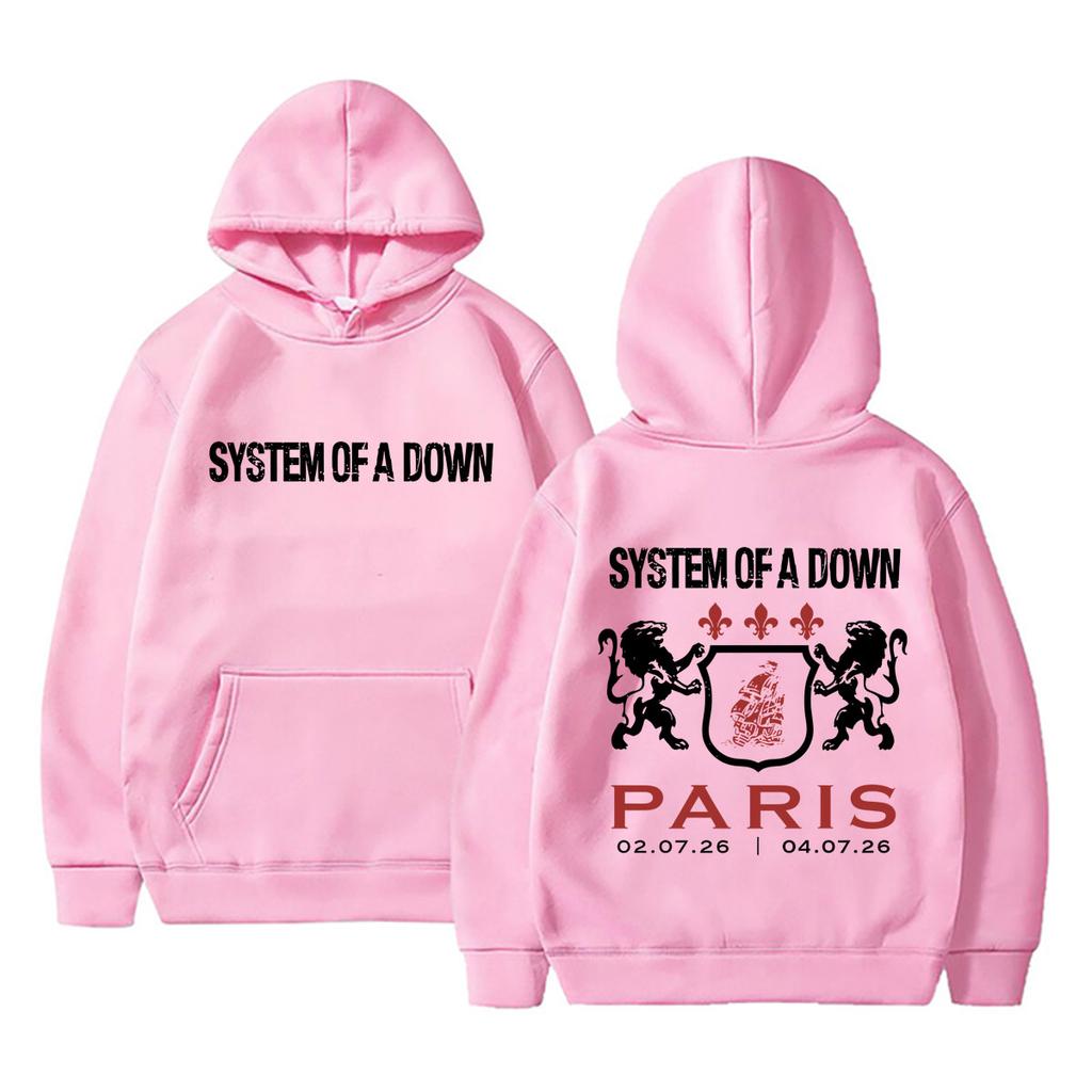 Rock Band System of A Down Hoodie Autumn and Winter Men Women Vintage Oversized Sweatshirt Male Fleece Polyester Pullover Hoodies