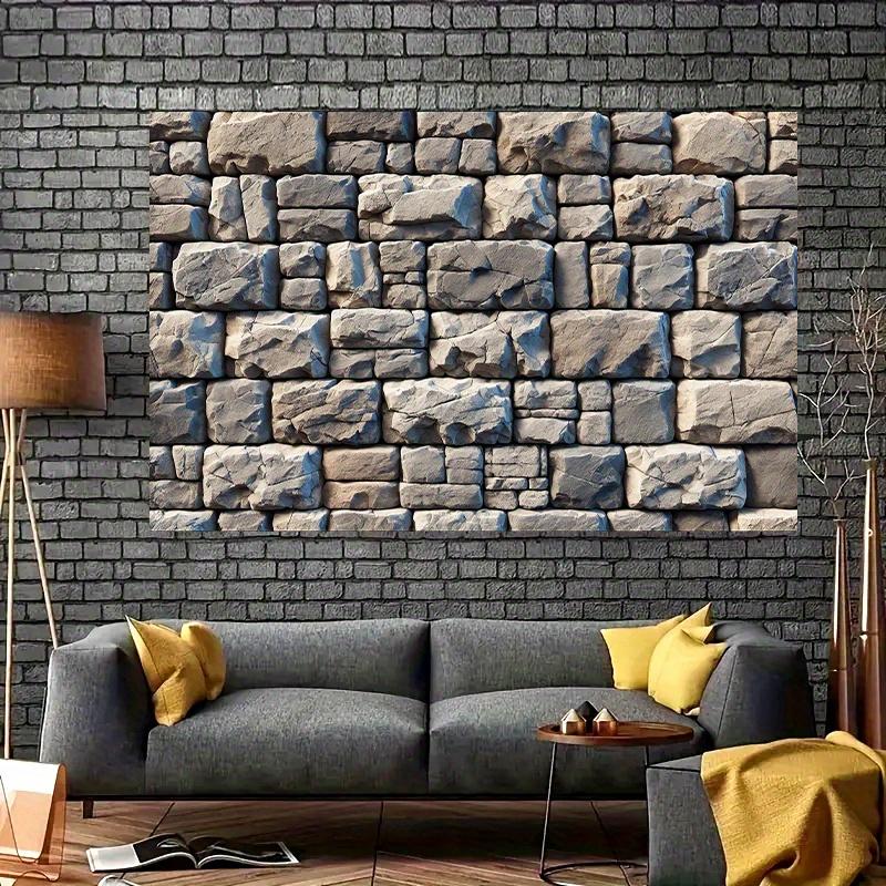 Rough stone wall textured polyester banner, multi-purpose party, photography studio background