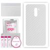apgo Protective Skin Sticker for the Back Compatible with Xiaomi Pocophone F1, Wrap Film, Foil, Vinyl - Pattern Transparent Carbon
