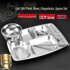Набор partitioned meal tray из нержавеющей стали
