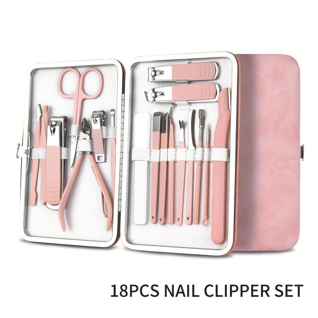 7/18 Pieces Stainless Steel Nail Clipper Set for Men Women Trimming Nails, Multi-colour And Multi-Size Available