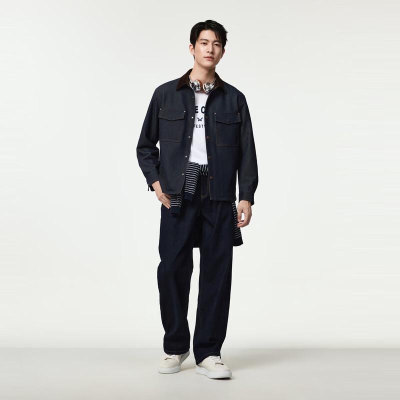 Мужские джинсы Jiumuwang с начесом, теплые, эластичные, из легкого джинса Air Denim Lite