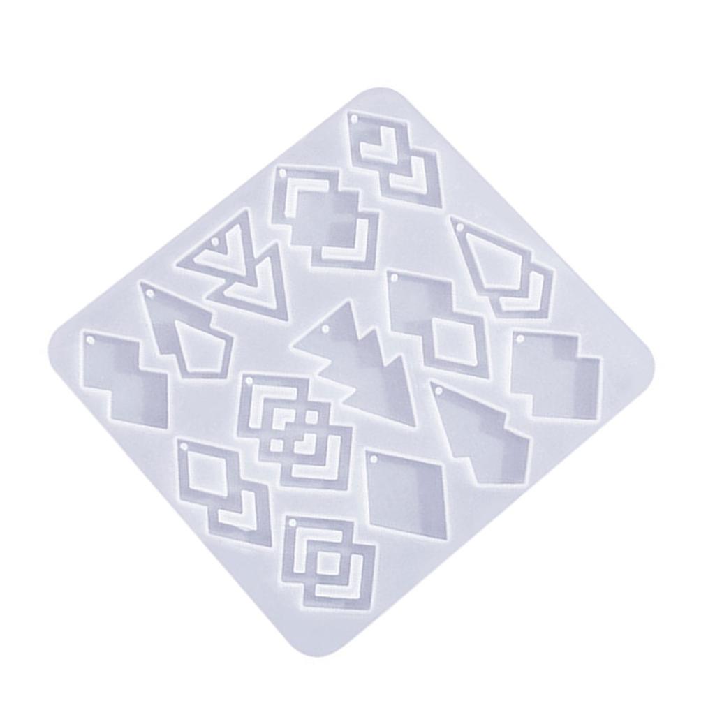 Geometric Silicone Mold Hollowed out Earrings Moulds Jewelry Making Molds Silicone Moulds Perfect Gift for DIY Crafters