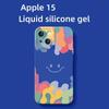 Красочное улыбающееся лицо, подходящее для минималистичного чехла Apple 15/14/13 для iPhone 12prom с защитой от падения 7/8P