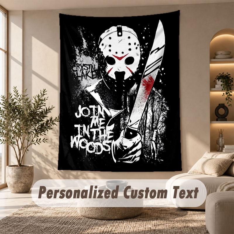 Wall Hanging Tapestry Art Cloth Bedroom Room Background DecorFriday the 13th Jason Voorhees