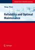The Reliability and Optimal Maintenance Book
