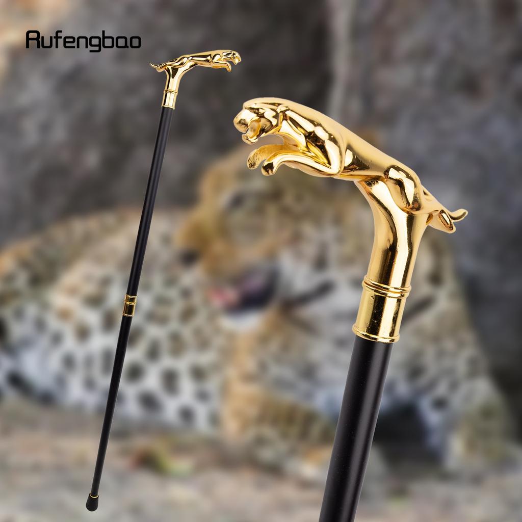 Роскошная золотая леопардовая трость с хвостом, модная трость для вечеринки, декоративная трость, элегантная ручка-трость, трость 93 см