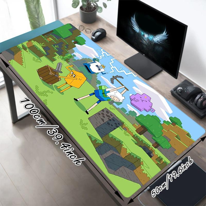 Pixel Farm Xl Gaming Mouse Pad Nonslip Rubber Base Stitched Edge Waterproof Desk Mat For Pc Laptop Gamer Office Computer Accessories C929856