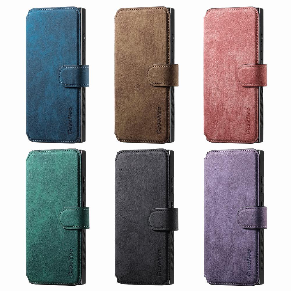 Магнитный чехол-книжка для Samsung Galaxy S26 S25 S24 Ultra S22 S23 FE A57 A37 A17 A56 A36 A26 A16 A55 A35 A15 с кошельком для карт