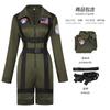 Womens Aviator Pilot Costume Cosplay Jumpsuit Halloween Stage Performance Sexy Style