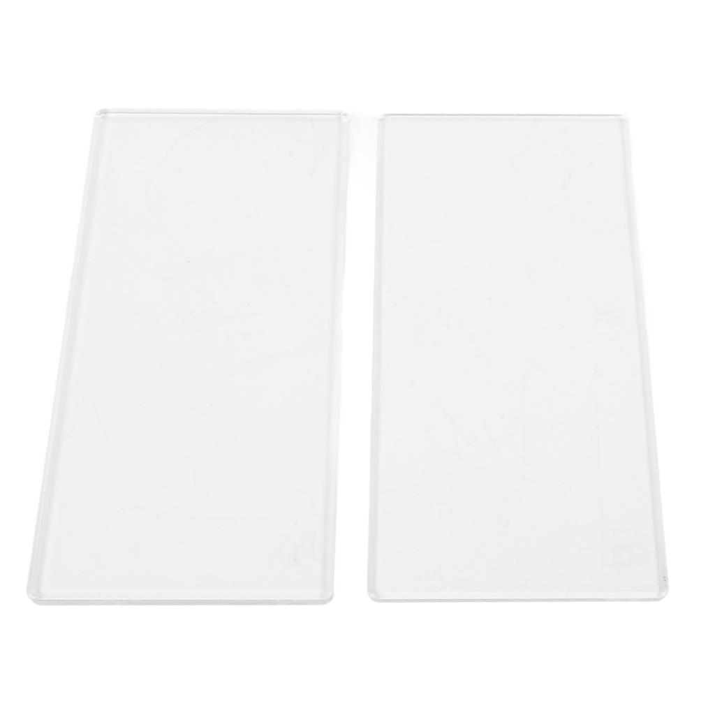 2Pcs Die Cut Machine Cutting Pad Clear PE Die Cutting Plate for Crafts Making 16 X 8cm