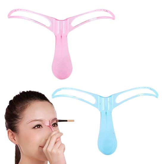 1/2/4/6Pcs Eyebrow Stencil Hollow Eyebrow Template with Handle Brow Mapping Guide Auxiliary Card Reusable Women Girls Fast Brow Shaping Tools