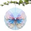 1pc 3D Mandala Flower Hanging Wind Spinner, Metal Garden Wind Chime, 360° Rotating Hook, Outdoor Yard Decor, No Electricity or Battery Needed