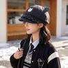 Новая модная милая восьмиугольная шапка в стиле 'sweet wind' с рисунком медвежонка, милая бейсболка, осень и зима, утолщенная кепка