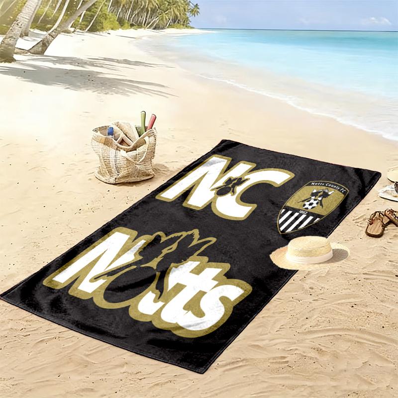 Notts County Towel, Large Soft Quick Dry Towel for Beach Camping Swimming