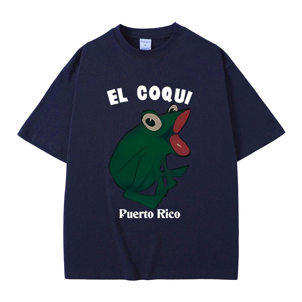 Bad Bunny EL COQUI Frog Same Style Tshirts Debi Tirar Mas Fotos Album Print T Shirt Men Women Hip Hop Summer Oversized Tshirt