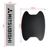 knpc3 Car Door Sticker Carbon Fiber Scratches Auto Handle Protection Film Emblem For Mitsubishi Lancer ASX Mirage Pajero Xpander