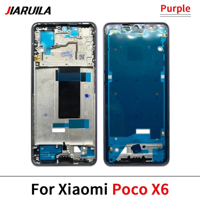 Housing Middle Frame LCD Bezel Plate Panel Cover For Xiaomi Poco C65 X3 F3 F4 GT M3 M4 Pro 4G 5G M5S X5 X6 Pro