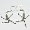 Multi-Jointed Skeleton Keyring Car Charms Horror Pendant Halloween Ghost Head Jewelry Gift