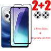 4IN1 [2 Screen Glass+ 2 Lens] Full Screen Cover HD Clear Screen Protector Tempered Glass For Redmi 14C 4G Xiaomi POCO C75 +Camera Lens Film Case