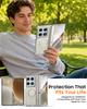 Прочный чехол Motorola Razr Fold с защитой камеры, защитной крышкой для шарнира и защитным стеклом для экрана - Титановый