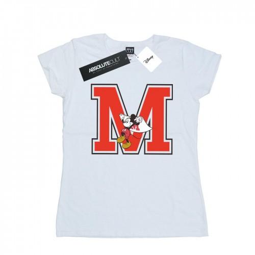 Disney Женская/женская хлопковая футболка для бега с Микки Маусом