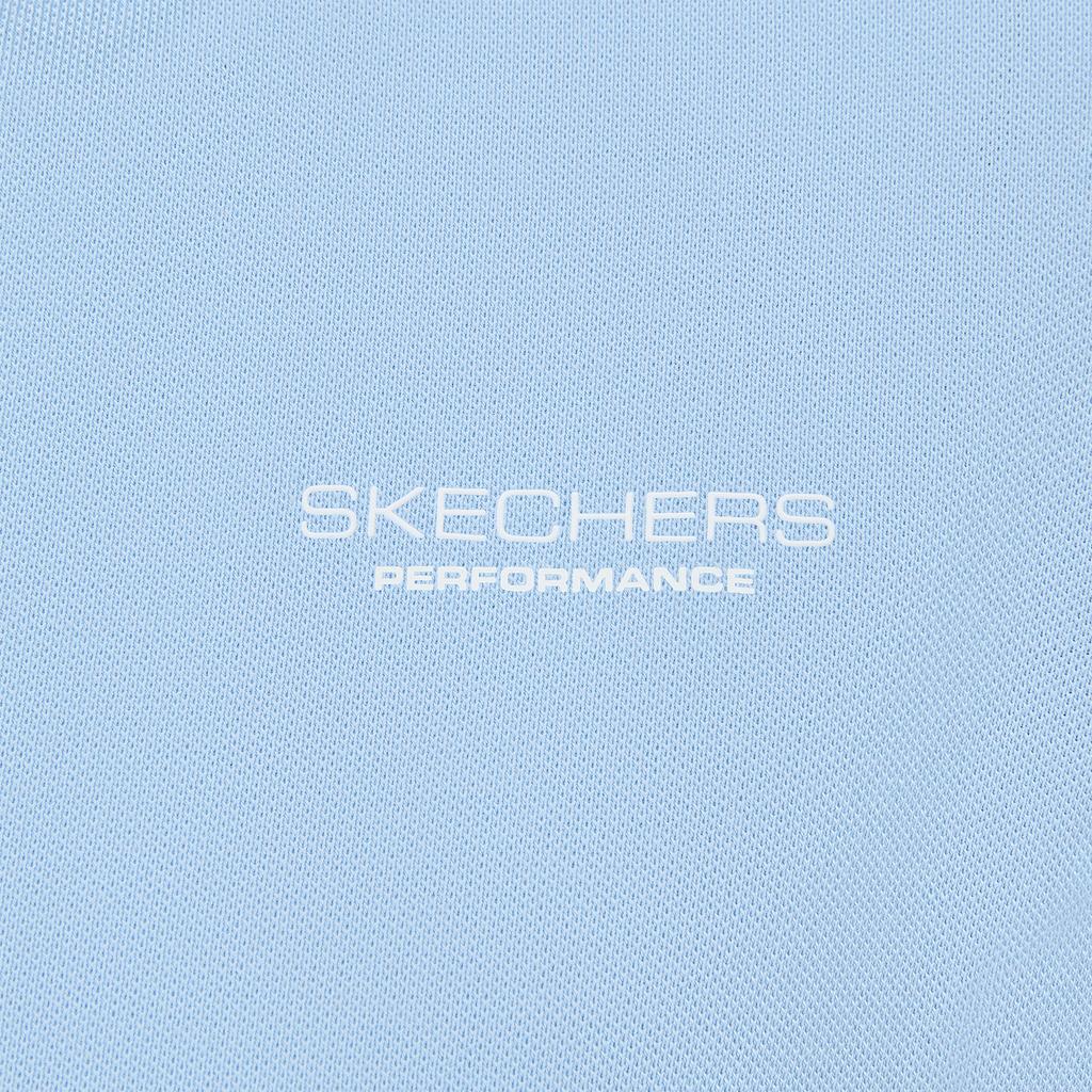 Skechers Дышащая однотонная влагоотводящая футболка-поло женские топы P226W101-01FJ