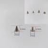 200-Piece 7x9.5mm Metal Alloy Cone Studs, Bullet Head Decorative Screws, Punk Rivets for DIY Clothing