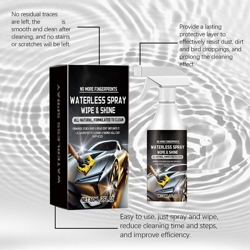 Спрей для очистки кузова автомобиля без воды Быстрая очистка для удаления пятен с поверхности кузова автомобиля Восстанавливает блеск автомобиля