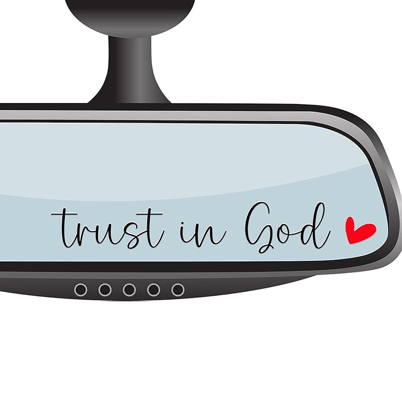 4 xJust Breathe Rear View Mirror Sticker,Rearview Mirror Decal,Car Accessories For Women,Motivational Stickers,Water Bottle Laptop Bumper Tumblers