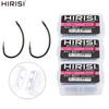 Hirisi 50/100 шт. Крючки для карповой ловли с покрытием PTFE Стальные крючки с бородкой В коробке 8011 Рыболовные аксессуары