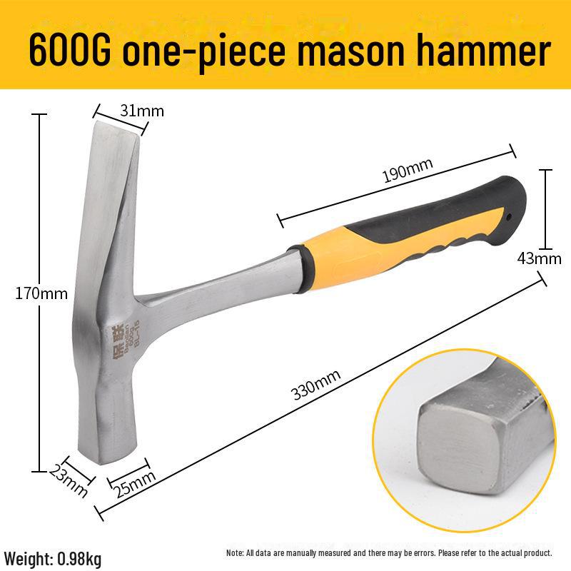 Compact Multifunctional Hammer: Claw, Woodworking, Nailing, Safety & Nail-Pulling Tool