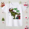 Счастливого Рождества Футболка с принтом лося Детская Рождественская футболка Детская одежда Топы Мальчик Девочка Наряд для рождественской вечеринки Детские праздничные подарки