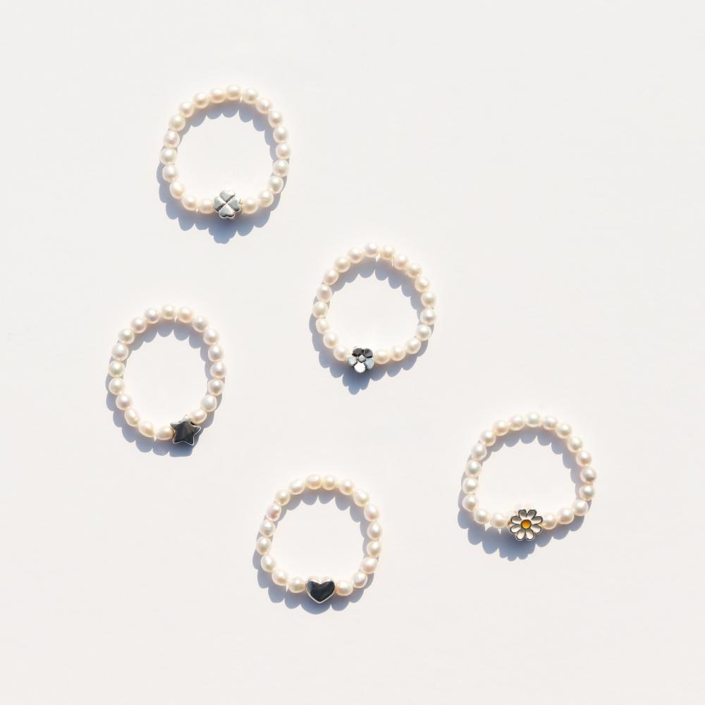Кольцо Bonbeau Mini Motif с жемчугом 3 мм