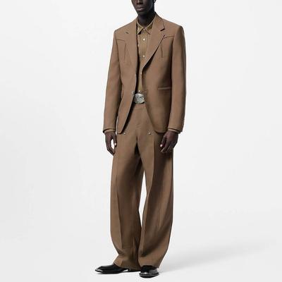 Деловой костюм-пальто FW24 Мужской Хаки 1AFWNK