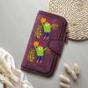 Cute Cartoon Print Long Wallet Casual PU Leather Multi Card Holder Fashion Portable Purse for Daily Use