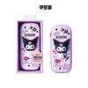 ABBOX Sanrio Pencil Case, Genuine KC Certified Squishy Pan Case + Sanrio Hair Band Set, Kuromi