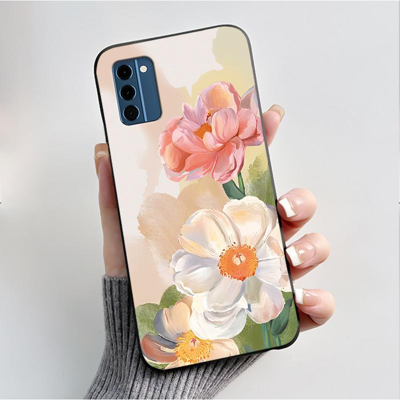 For Nokia C300 Case Luxury Fashion Butterfly Flower Black Soft TPU Silicon Back Cover For Nokia C300 C 300 NokiaC300 Phone Cases