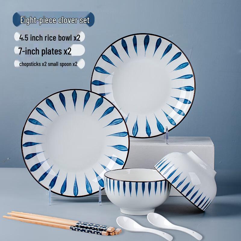 Хуацзао Байцзя WJ Японский керамический набор посуды подглазурной росписи