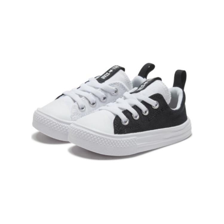 Converse Chuck Taylor All Star с амортизацией, износостойкие детские кроссовки, черные с белым, для младенцев и малышей 767341C