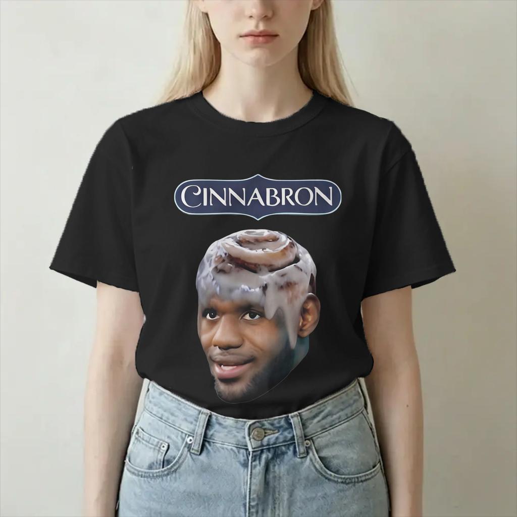 Unisex Unisexs Tshirt Cinnabron Funny Meme Vintage 100 Cotton Tees Short Sleeve T Shirt Round Collar Tops Printed