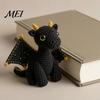 Crochet Dragon Toy Doll with Card, Emotional Support Handmade Decor, Pocket Plushie Mini Knitting Ornament, Inspirational Gifts for Family Friends