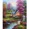 DIY Landscape 5D Diamond Painting Full Round Drill Resin Scenic Diamond Embroidery Cross Stitch Mosaic Resin Wall Art Home Decor