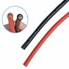 Yiqigou 2M Flexible Silicone Wire, 10AWG, 12AWG, 14AWG, 16AWG, 18AWG, 20AWG, 24AWG RC Cable Lead, Flexible Copper Cable (1M Black Silicone Wire + 1M R