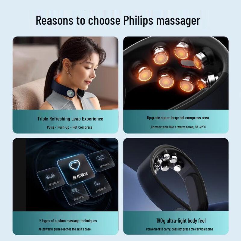 Philips PPM5302N Neck and Shoulder Massager CN plug (adapter included)