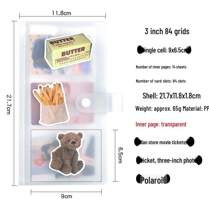 3-дюймовый прозрачный фотоальбом Polaroid Mini для фотографий, билетов и открыток Скрапбукинг
