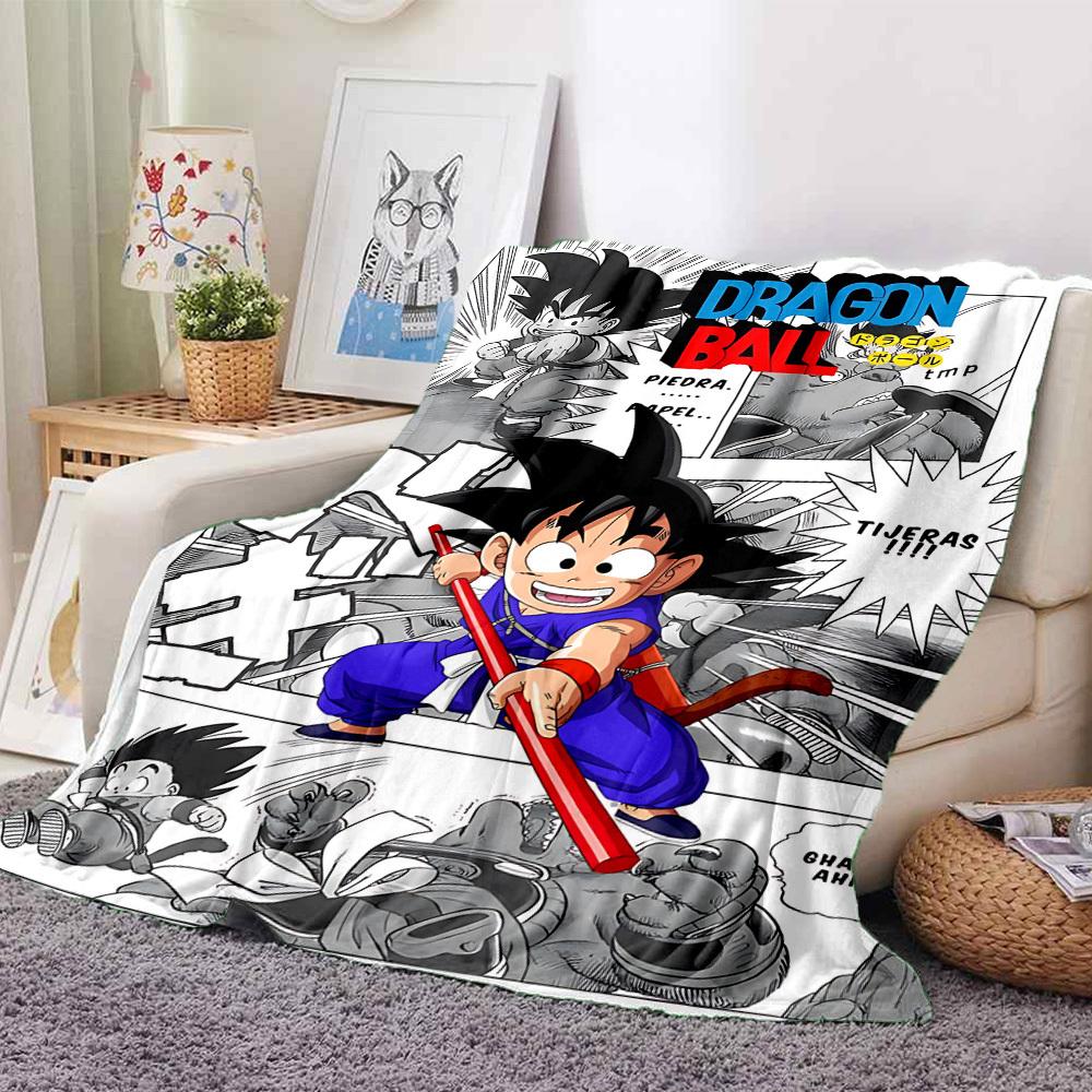 1PC Dragon Ball Blanket, Throw For Sofa, Bed, Travel, Camping, Livingroom,