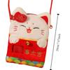 Lucky Money Kitten Goldfish Plush Backpack Red Packet Lucky Money Wallet  Chinese Dragon Year