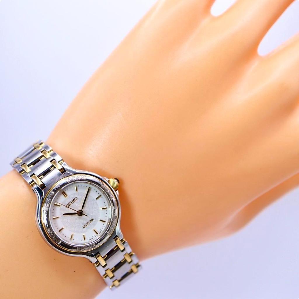 [USED] SEIKO Exceline Round Women's Watch 1156 with Box